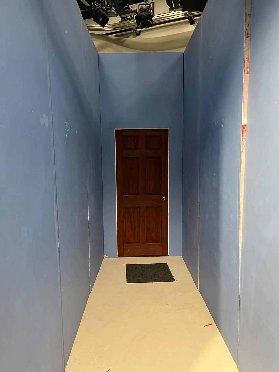 hallway in progress in soundstage