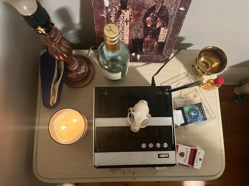 bedside table - above