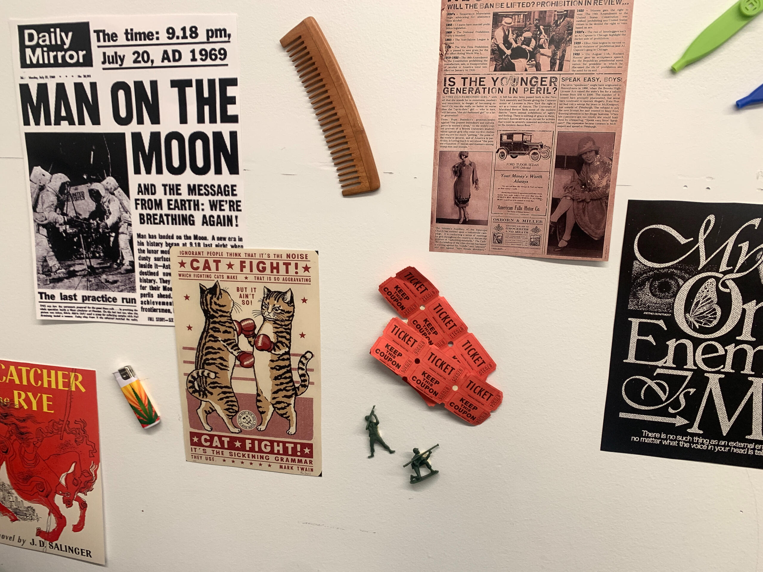 randolph's room - wall details