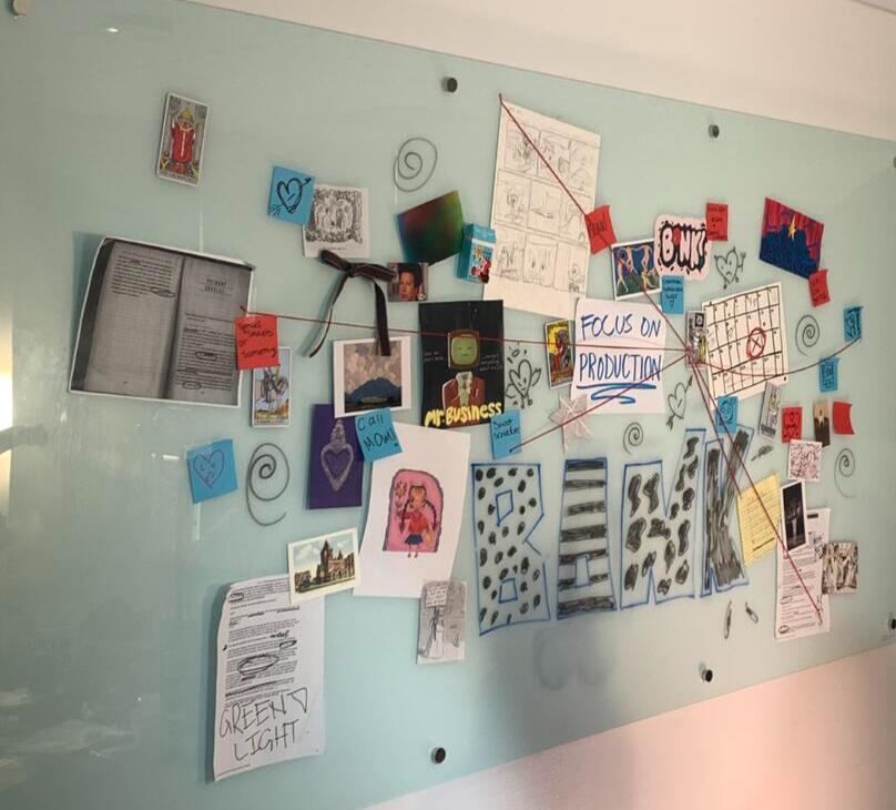production wall collage